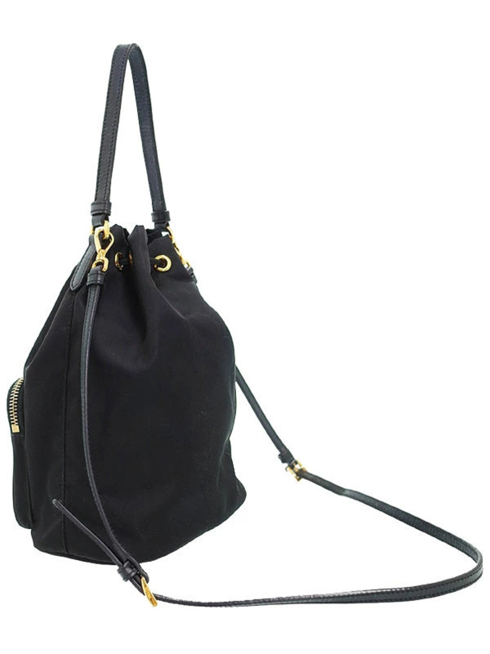 Prada Handbag 2way Duet Bucket